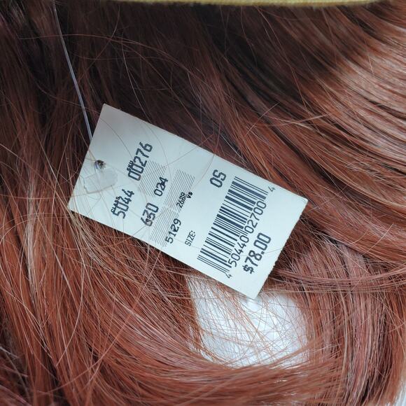 NWT Whittall & Shon Straw Hat Sun Derby Formal Gold Knotted Wrap - Picture 9 of 9